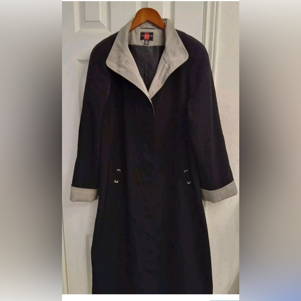 Elegant Black and Gray Women's Coat